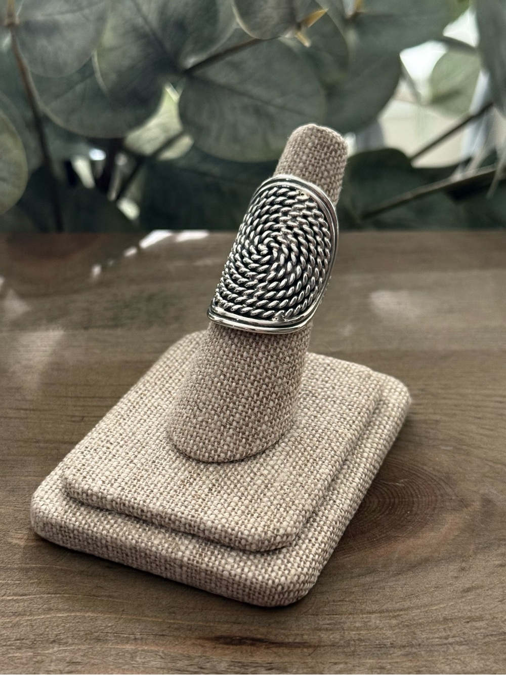 NWT Artisan Design 925 Sterling Silver Spiral Bohemian Rope Ring! Sizes 6-10 - Picture 3 of 7